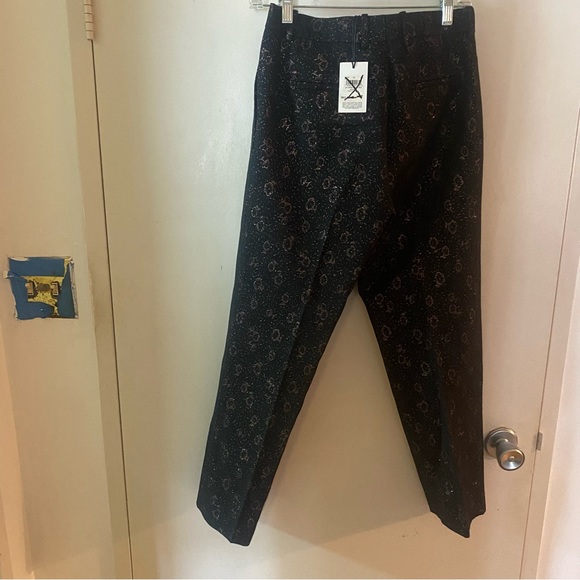 Coach Cropped Tailored Jacquard Pants Pink Small - Picture 3 of 12